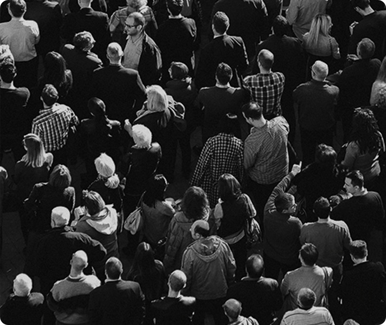 Crowd seen from above